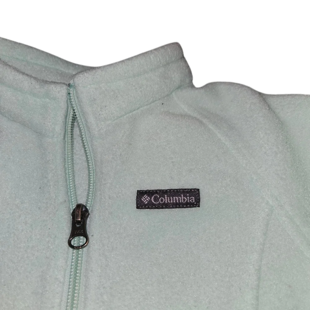 Columbia 3T Benton Springs Fleece Jacket Mint Green Zip Up Jacket Layer Hiking